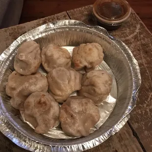 Fried dumplings.. sauce was yummy.