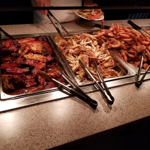 a variety of food items