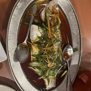 Steamed Sea Bass