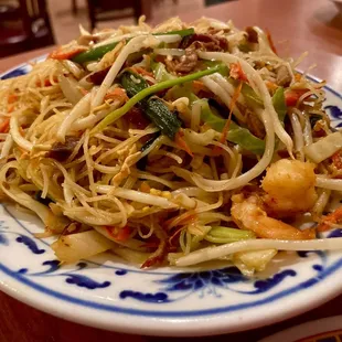 a plate of food on a table