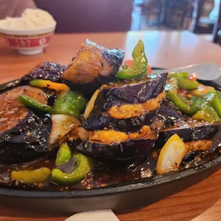 Sizzling shrimp. A must order. Spicy