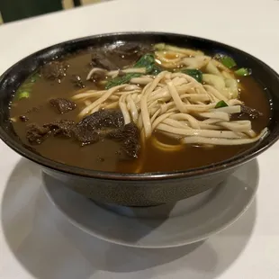 This bowl of beef noodle soup is what dreams are made of!