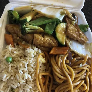 Fried Tofu with Vegetable Lunch