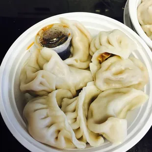 Yummy pork dumplings