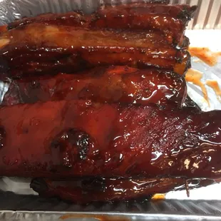 BBQ Bar-b-q Spare Ribs, big and tasty