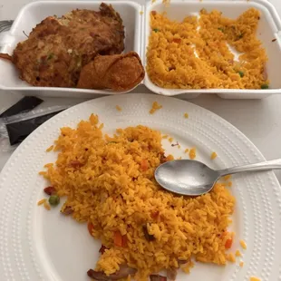 paella, food