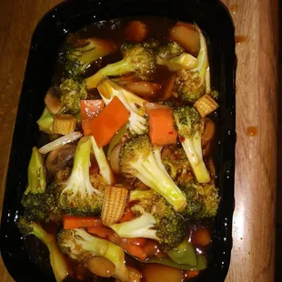 Mixed veggies in garlic sauce