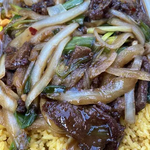 Mongolian beef.