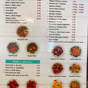 New menu