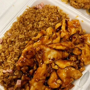 Teriyaki chicken combo ( next to El Aguila)