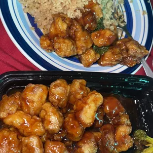 S1. C20. General Tso's Chicken Combo Platter