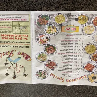 sushi and sashimi, menu