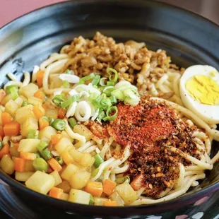 Dry Noodles with 3 topping