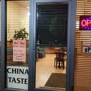 Hours and address number