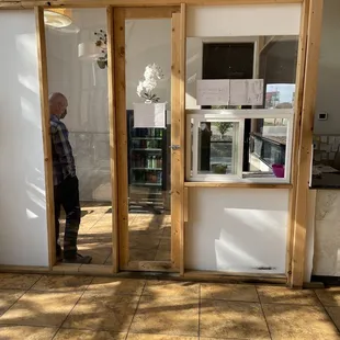 Temporary interior area