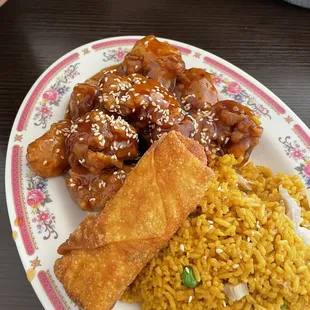 Sesame chicken combo