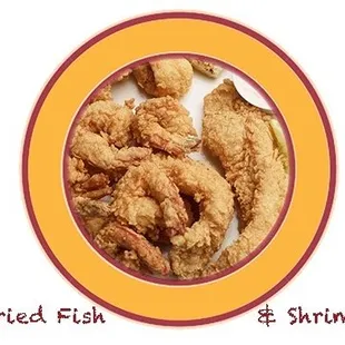 Fried fish &amp; shrimp.