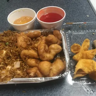 Chicken and rice combo!