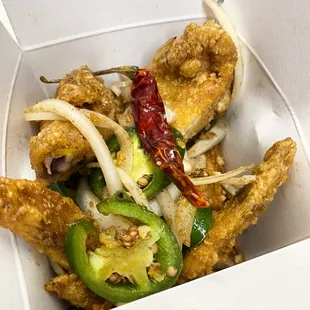 chicken wings and fried chicken, food