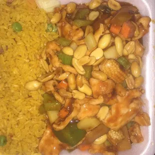 Kung pao chicken lunch special