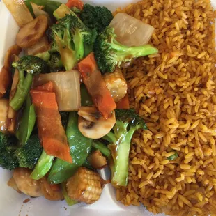 Chicken with mixed vegetables