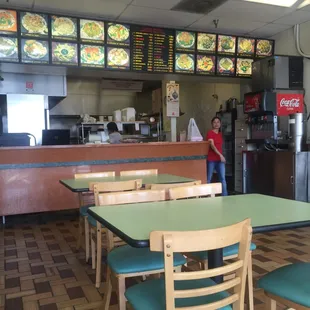 Inside - order at the counter