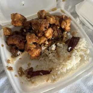 Hote General Chicken Plate. Definitely has a kick!