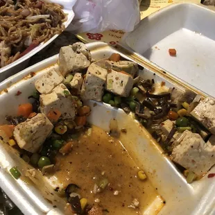 Hot braised tofu