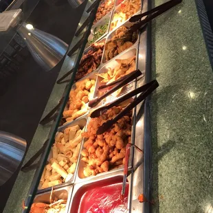 a variety of food items