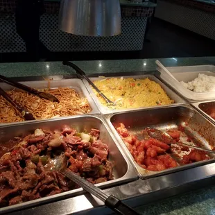 a variety of food items