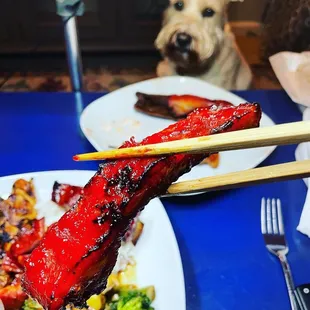 Bbq spare ribs. Alway grilled NEVER FRIED