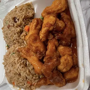 C14. Orange Chicken Lunch
