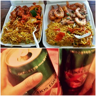 Chow Mein. Rice. Shrimp. Orange Chicken. Spicy Chicken. (Dos XXX sold separately)