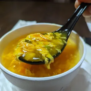 Egg flower soup
