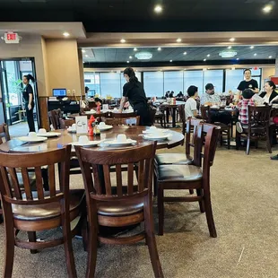 Spacious dining rooms