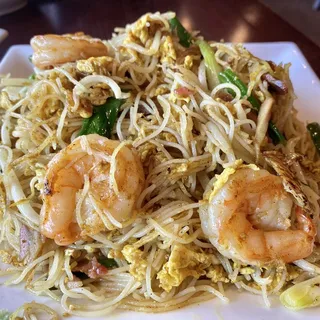 Curry Rice Noodle Singapore Style