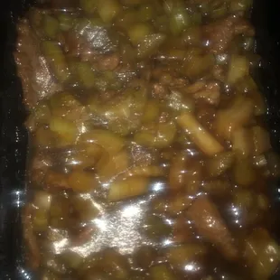 This is what they served us which to me does not look like Beef Chow Mein