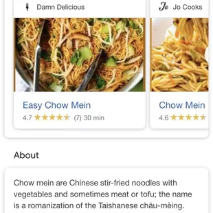 Any sources I look up shows it is a stir fried noodle dish.