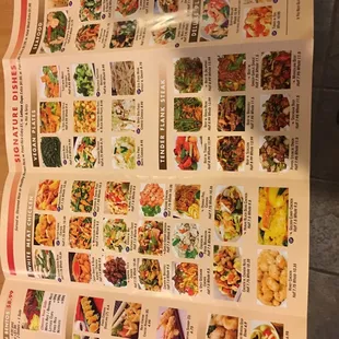 menu, sushi and sashimi