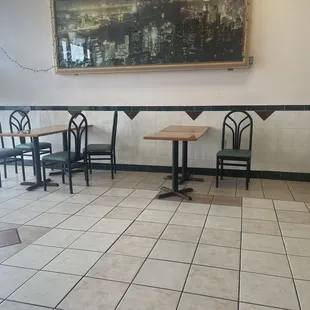 Part of the small interior
