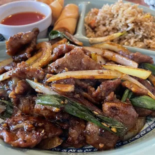 Mongolian beef lunch special