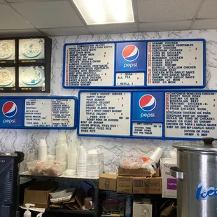 Menu board