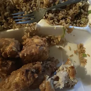 chicken wings and fried chicken, food