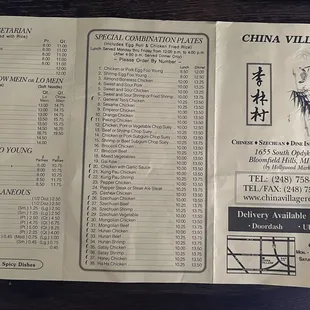 Updated menu prices 2022