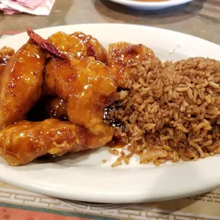 Lunch portion General Tso's chicken