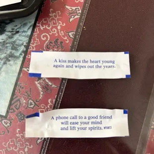 Fortune cookie insert good news