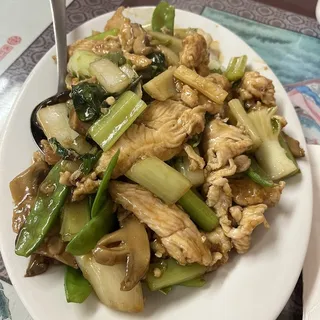 Two Kinds of Mushroom Chicken