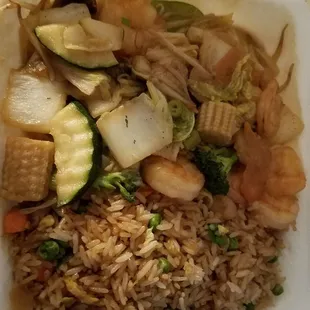 The shrimp chop suey lunch special.