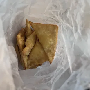 Cheese Wonton with Crabmeat Rangoon