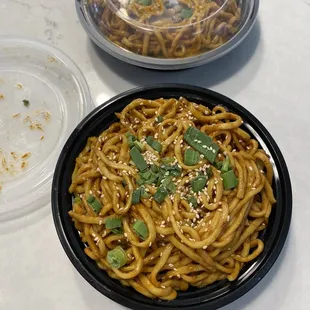 Cold sesame noodle appetizer